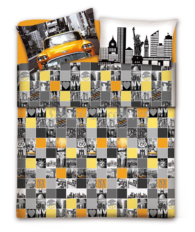 Completo Lenzuola Fantasia New York