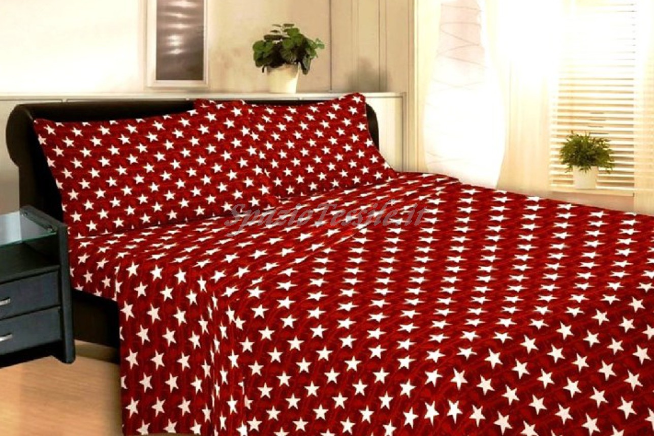 Copripiumino Stelle Rosso